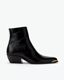Black, Embossed Gator