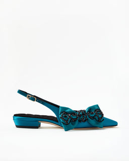 Teal, Satin