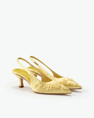 Magnolia Lemon Satin