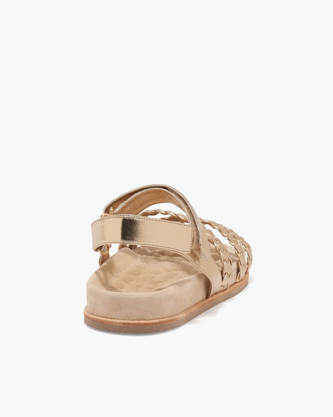 Hibiscus Sandal in Champagne Nappa Leather – Le Seul