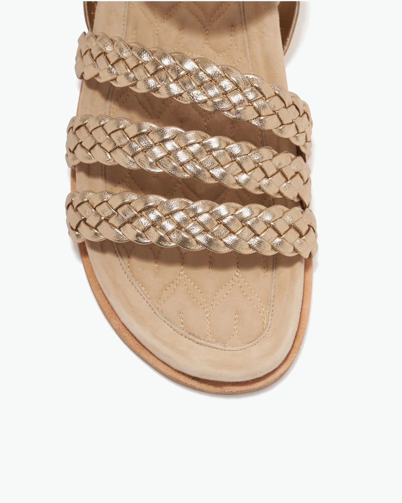 セルジュ　ラスス Hibiscus Sandal in Champagne Nappa Leather – Le Seul