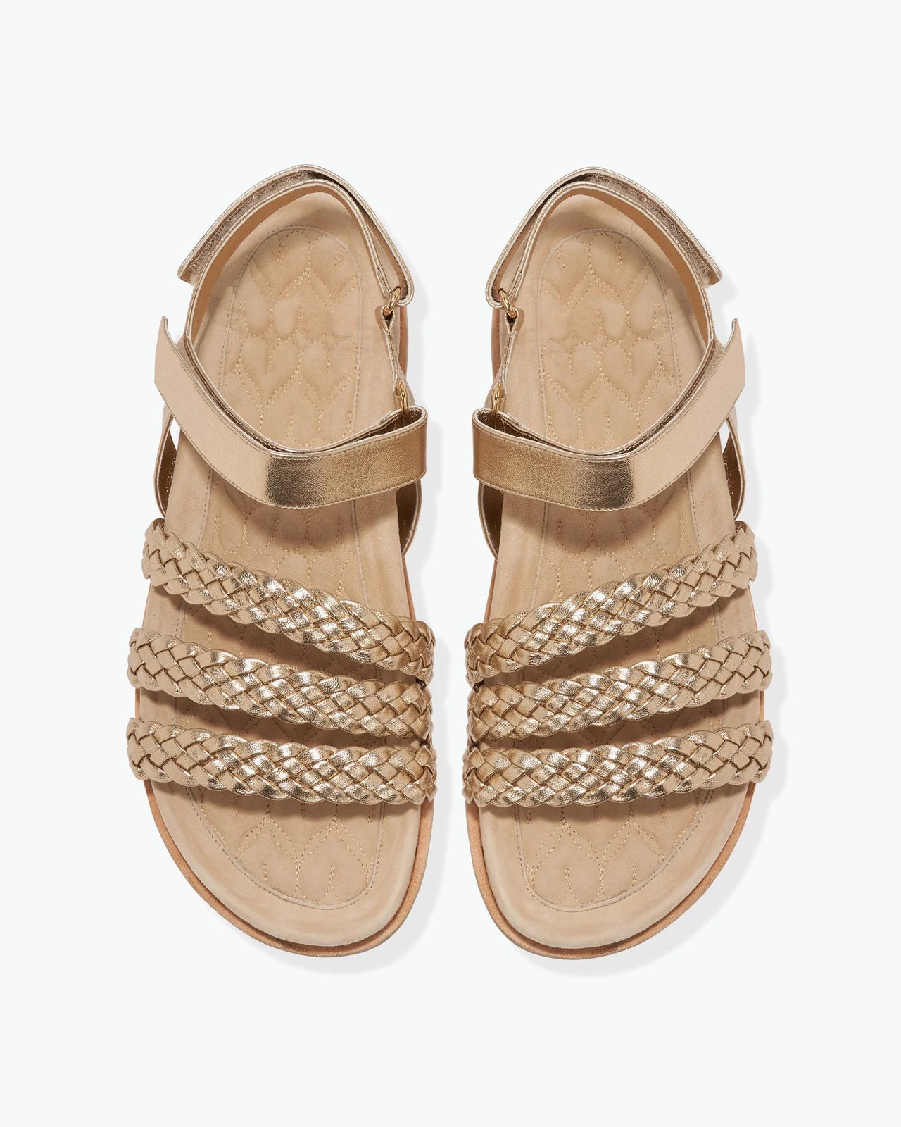 Hibiscus Sandal in Champagne Nappa Leather – Le Seul